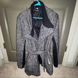 Express winter Pea Coat (black/white)